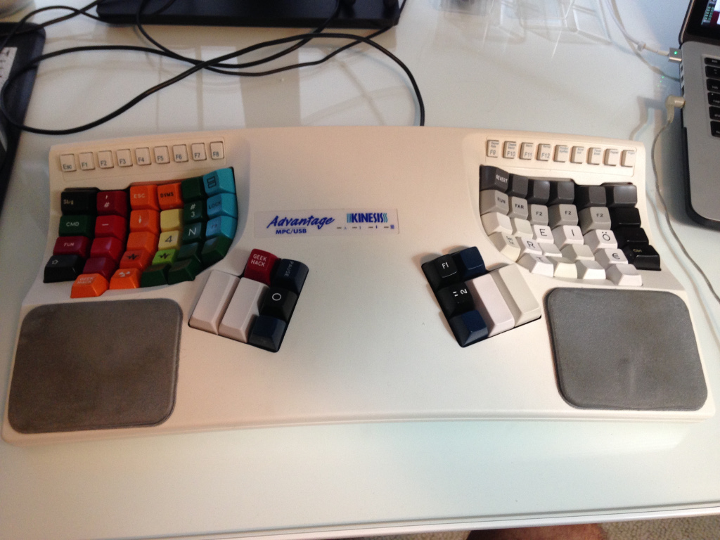 Kinesis Advantage with Keycaps Removed