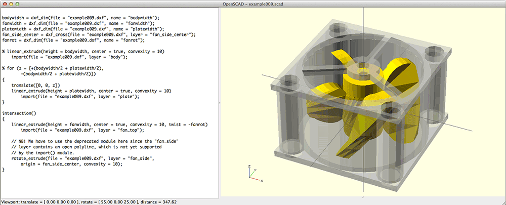 OpenSCAD Screenshot